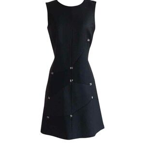 Minimalist Black Sleeveless Mini Dress